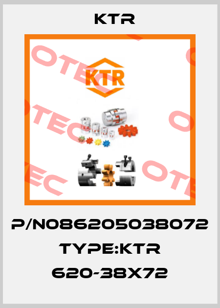 P/N086205038072  Type:KTR 620-38X72 KTR