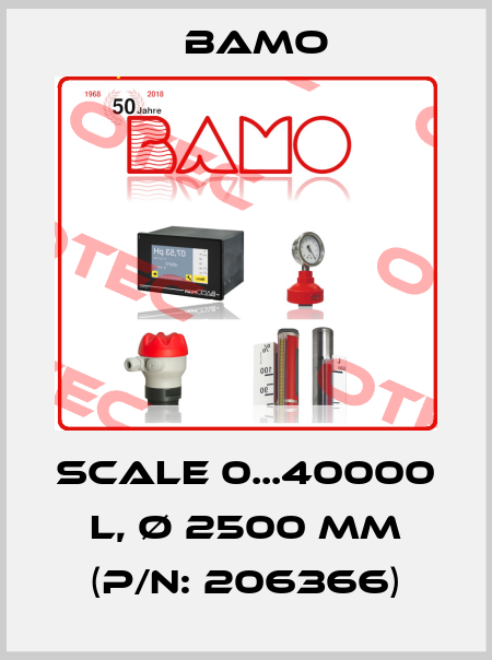 Scale 0...40000 L, Ø 2500 mm (P/N: 206366) Bamo