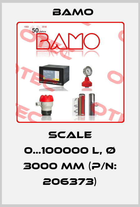 Scale 0...100000 L, Ø 3000 mm (P/N: 206373) Bamo