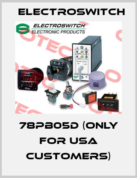78PB05D (Only for USA customers) Electroswitch