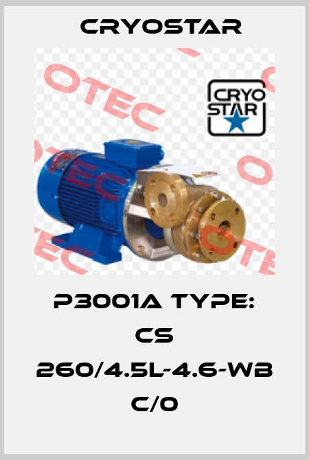 P3001A Type: CS 260/4.5L-4.6-WB C/0 CryoStar