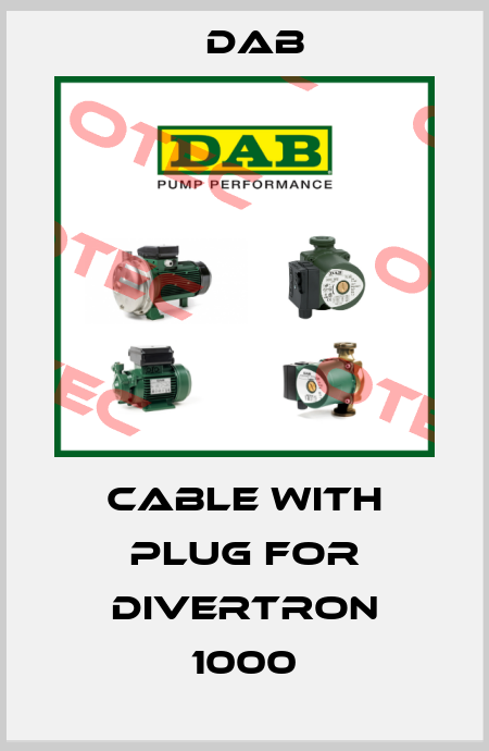 Cable with plug for Divertron 1000 DAB