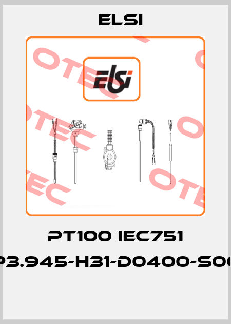 PT100 IEC751 P3.945-H31-D0400-S00  Elsi