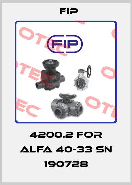 4200.2 for Alfa 40-33 SN 190728 Fip