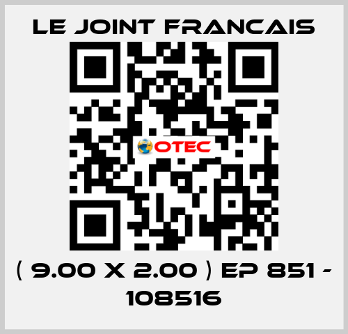 ( 9.00 X 2.00 ) EP 851 - 108516 LE JOINT FRANCAIS