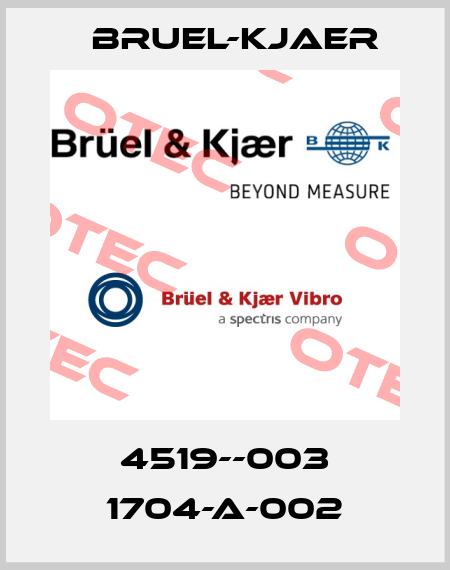 4519--003 1704-A-002 Bruel-Kjaer