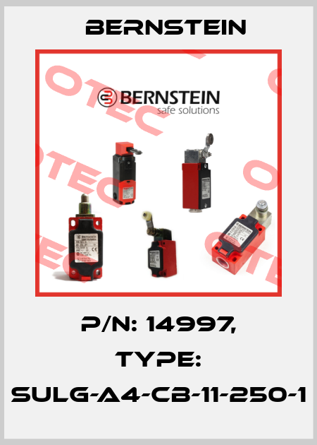 P/N: 14997, Type: SULG-A4-CB-11-250-1 Bernstein