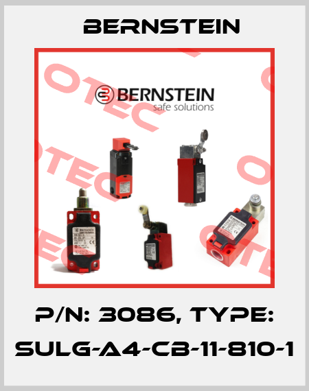 P/N: 3086, Type: SULG-A4-CB-11-810-1 Bernstein
