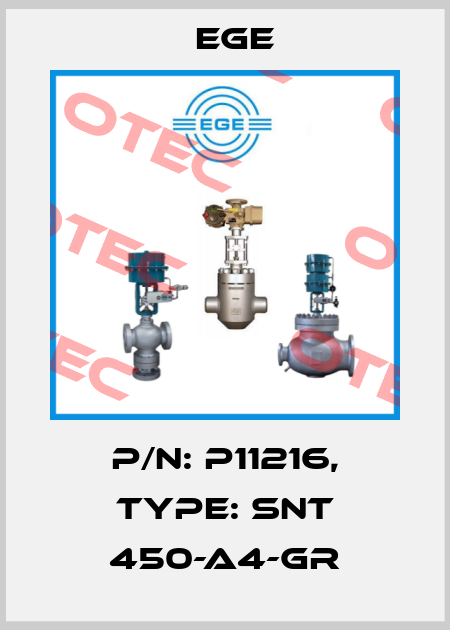 p/n: P11216, Type: SNT 450-A4-GR Ege