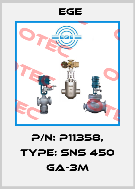 p/n: P11358, Type: SNS 450 GA-3M Ege