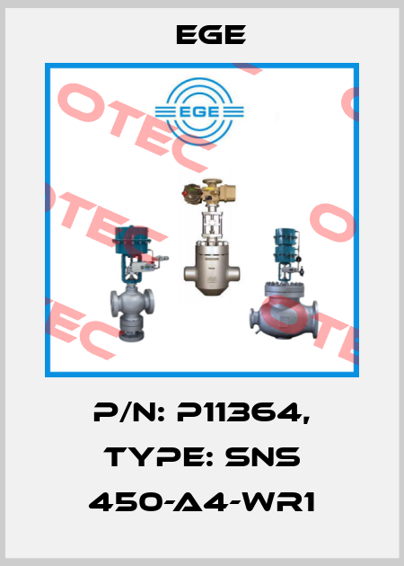 p/n: P11364, Type: SNS 450-A4-WR1 Ege