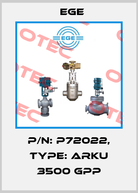 p/n: P72022, Type: ARKU 3500 GPP Ege