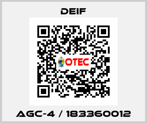 AGC-4 / 183360012 Deif