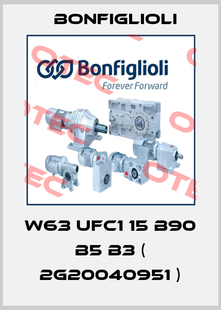 W63 UFC1 15 B90 B5 B3 ( 2G20040951 ) Bonfiglioli