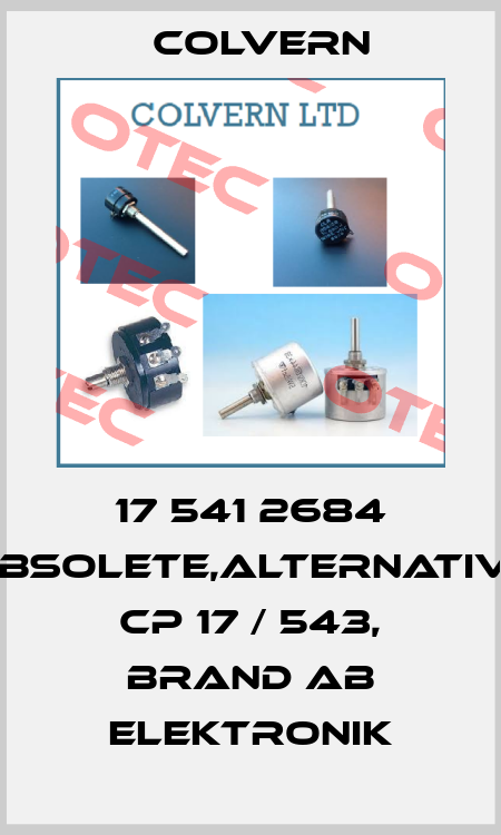 17 541 2684 obsolete,alternative CP 17 / 543, brand Ab Elektronik Colvern