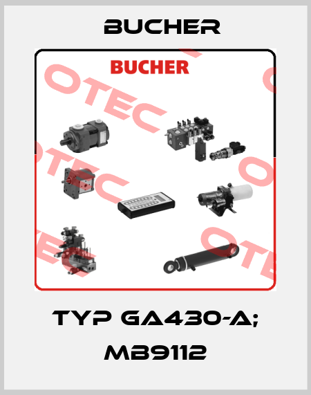 TYP GA430-A; MB9112 Bucher