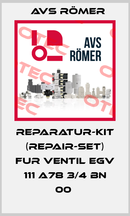 REPARATUR-KIT (REPAIR-SET) FUR VENTIL EGV 111 A78 3/4 BN 00  Avs Römer