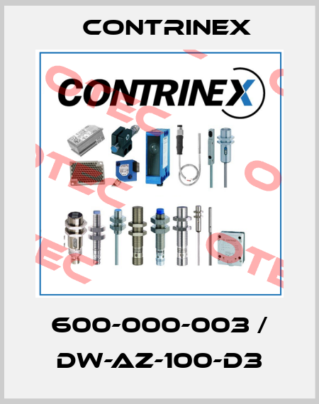 600-000-003 / DW-AZ-100-D3 Contrinex