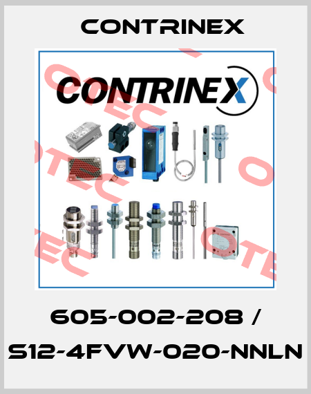 605-002-208 / S12-4FVW-020-NNLN Contrinex
