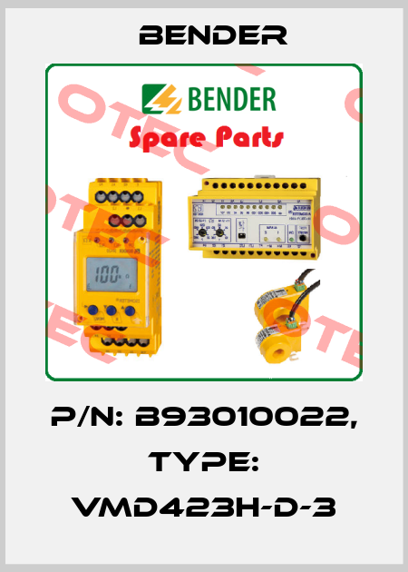 p/n: B93010022, Type: VMD423H-D-3 Bender