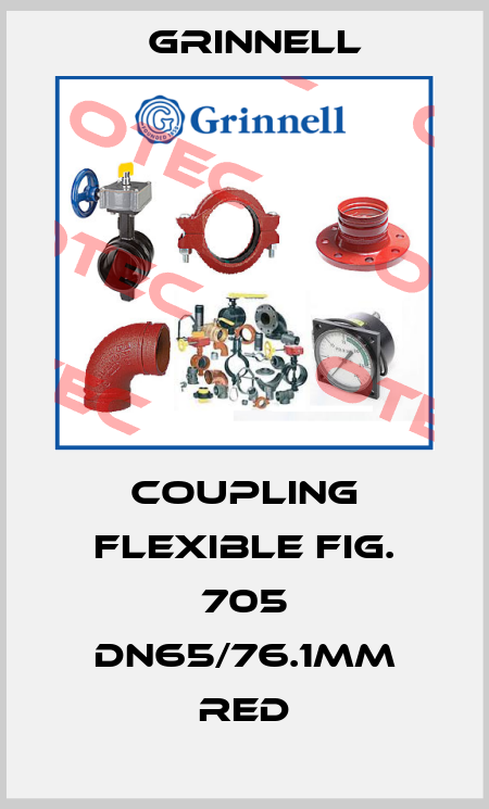 Coupling flexible Fig. 705 DN65/76.1mm red Grinnell