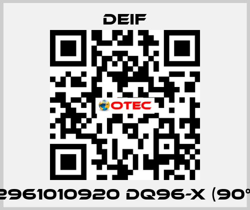 2961010920 DQ96-x (90°) Deif