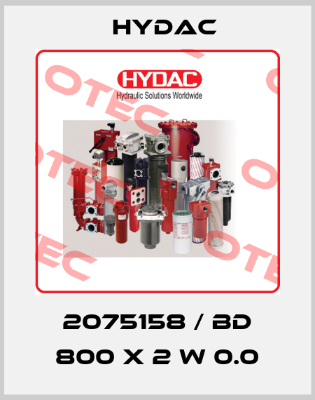 2075158 / BD 800 X 2 W 0.0 Hydac