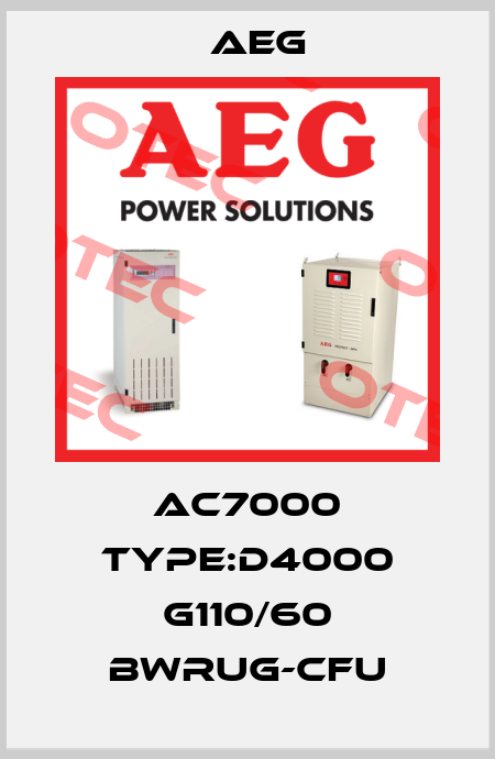 AC7000 TYPE:D4000 G110/60 BWRUG-CFU AEG