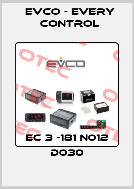 EC 3 -181 N012 D030 EVCO - Every Control