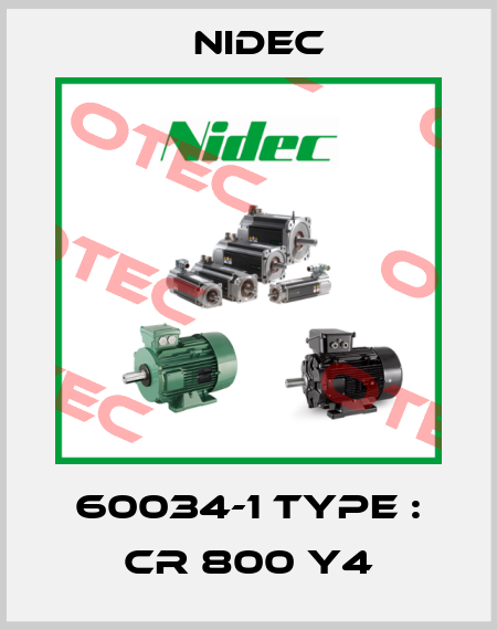 60034-1 Type : CR 800 Y4 Nidec