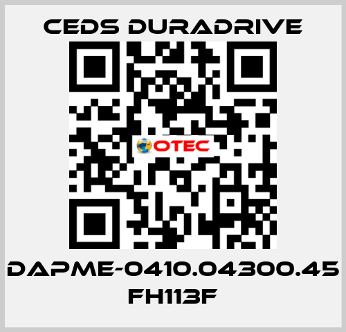DAPME-0410.04300.45 FH113F Ceds Duradrive