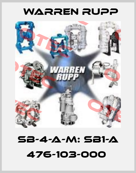 SB-4-A-M: SB1-A 476-103-000  Warren Rupp