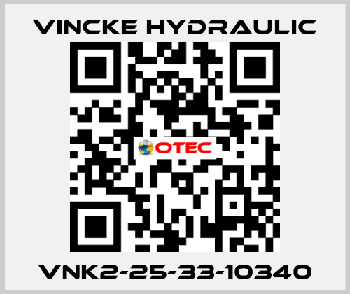 VNK2-25-33-10340 VINCKE HYDRAULIC