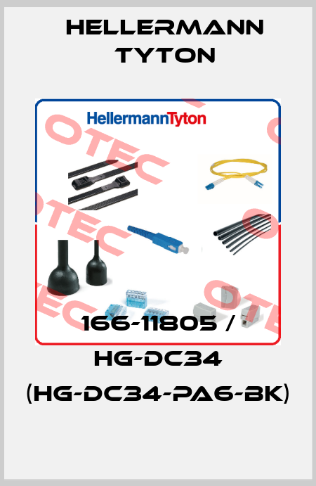 166-11805 / HG-DC34 (HG-DC34-PA6-BK) Hellermann Tyton