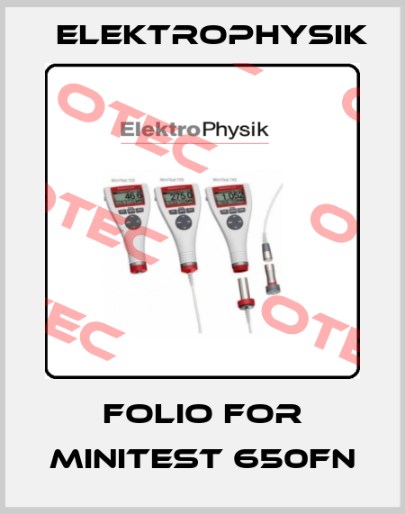 Folio For MiniTest 650FN ElektroPhysik
