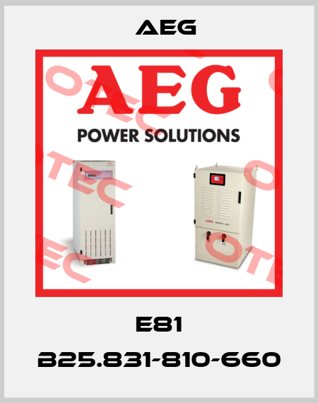 E81 B25.831-810-660 AEG