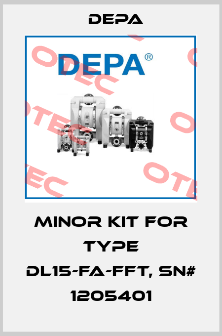 Minor kit for Type DL15-FA-FFT, SN# 1205401 Depa