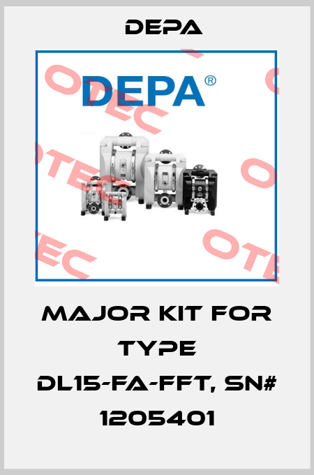 Major kit for Type DL15-FA-FFT, SN# 1205401 Depa