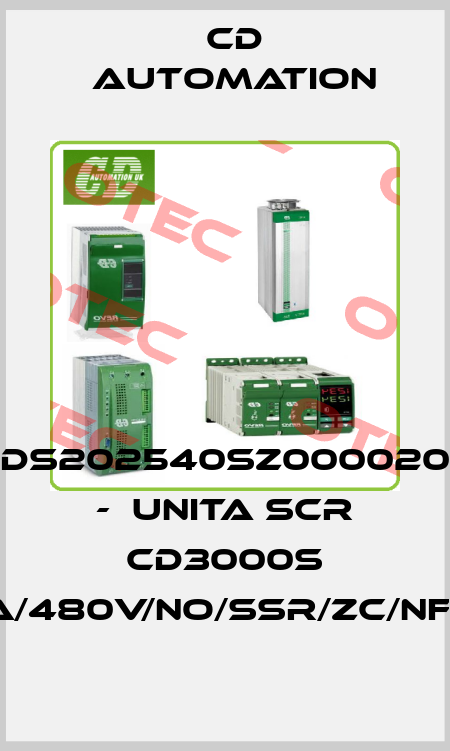 DS202540SZ000020 -  UNITA SCR CD3000S 2PH/25A/480V/NO/SSR/ZC/NF/-/-/0/EM CD AUTOMATION