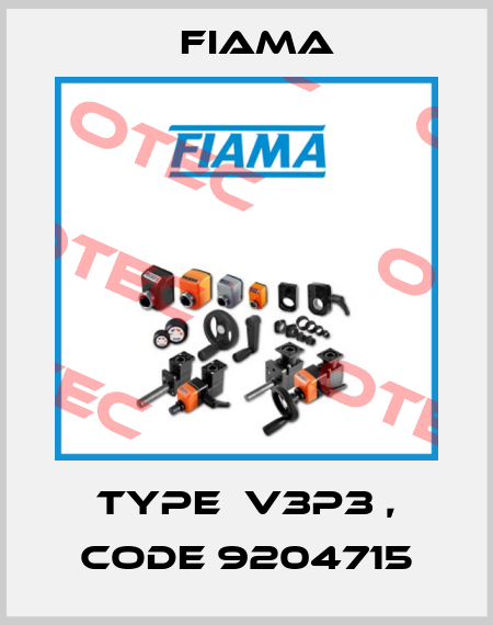 Type  V3P3 , Code 9204715 Fiama