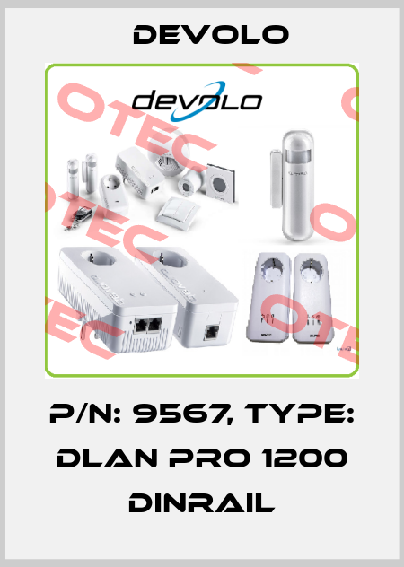 p/n: 9567, Type: dLAN pro 1200 DINrail DEVOLO
