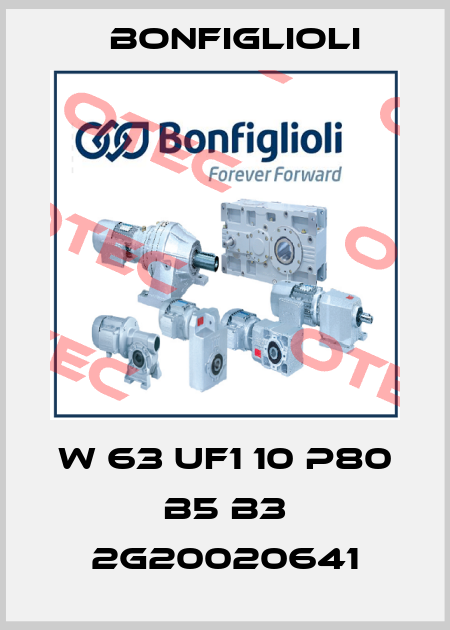 W 63 UF1 10 P80 B5 B3 2G20020641 Bonfiglioli