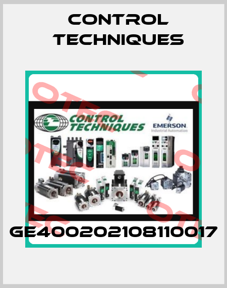 GE400202108110017 Control Techniques