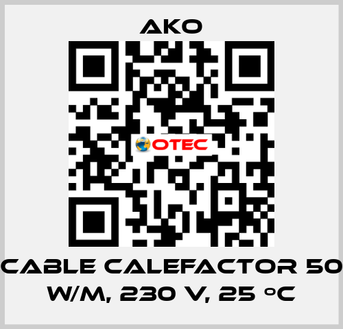 Cable calefactor 50 W/m, 230 V, 25 ºC AKO