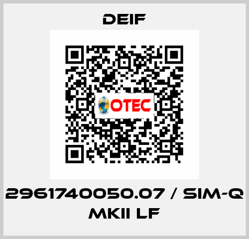 2961740050.07 / SIM-Q MKII LF Deif