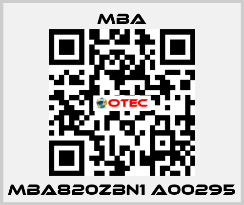 MBA820ZBN1 A00295 MBA