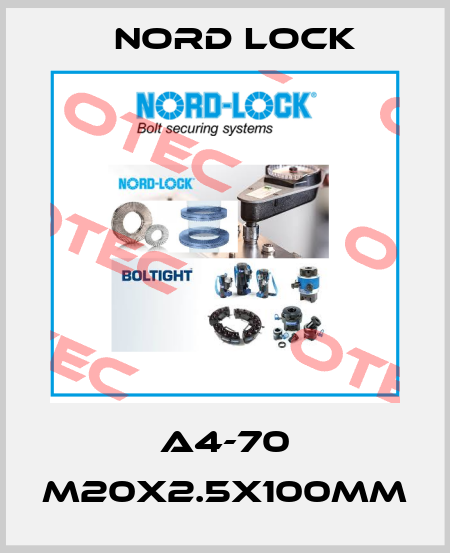 A4-70 M20x2.5x100mm Nord Lock
