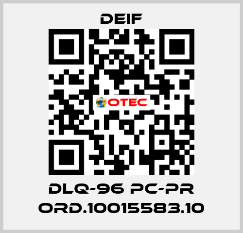 DLQ-96 pc-PR ord.10015583.10 Deif