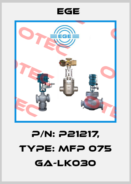 p/n: P21217, Type: MFP 075 GA-LK030 Ege
