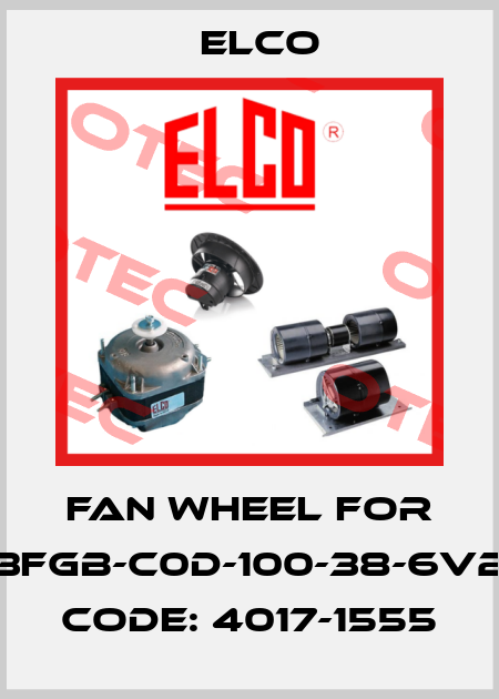 Fan wheel for 3FGB-C0D-100-38-6V2 Code: 4017-1555 Elco